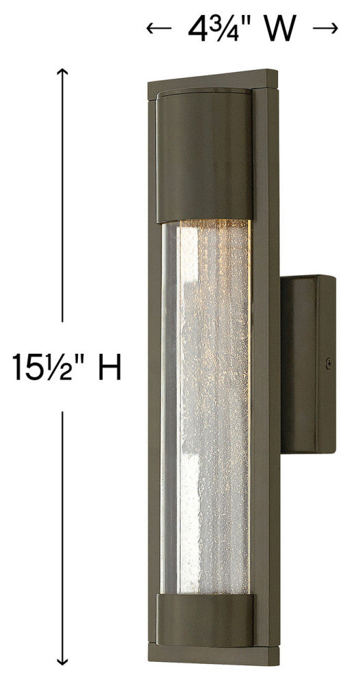 Hinkley Mist Medium Wall Mount Lantern, Bronze