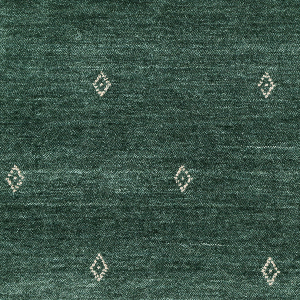 Simi One-of-a-Kind Handmade Area Rug Green, 9' 0'' x 12' 0''