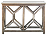 Uttermost Catali Ivory Stone Console Table