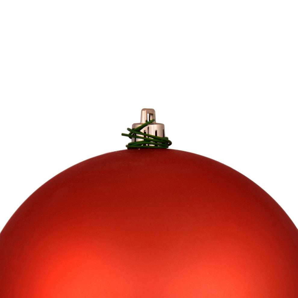 Vickerman N591039Dmv 4" Bittersweet Matte Ball Ornament, 6 Per Bag