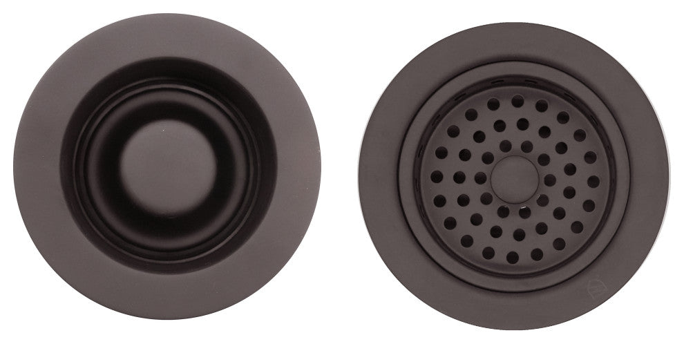 CO2185 3.5" Post Style, Kitchen Sink Basket Strainer, Oil Rubbed Bronze