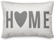 Home Heart Grey 14x20 Lumbar Pillow