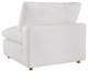Modular Sectional Deep Sofa Set, White, Fabric, Modern, Lounge Cafe Hospitality
