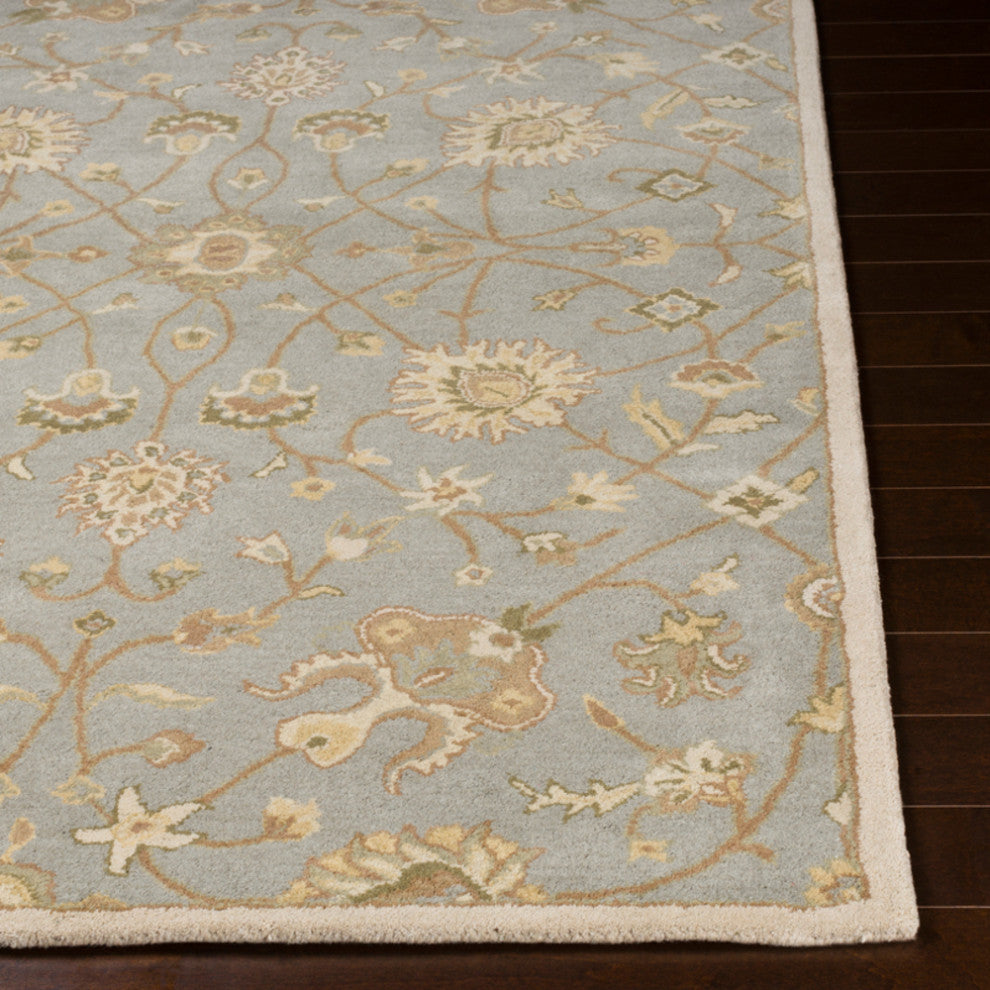 Surya Caesar CAE-1081 Traditional Area Rug, Medium Gray, 3' x 12' Runner