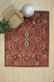 EORC Rust Hand Knotted Wool Sultanabad Rug, 10'x14'