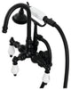 AE17T0 Clawfoot Tub Faucet With Hand Shower, Matte Black