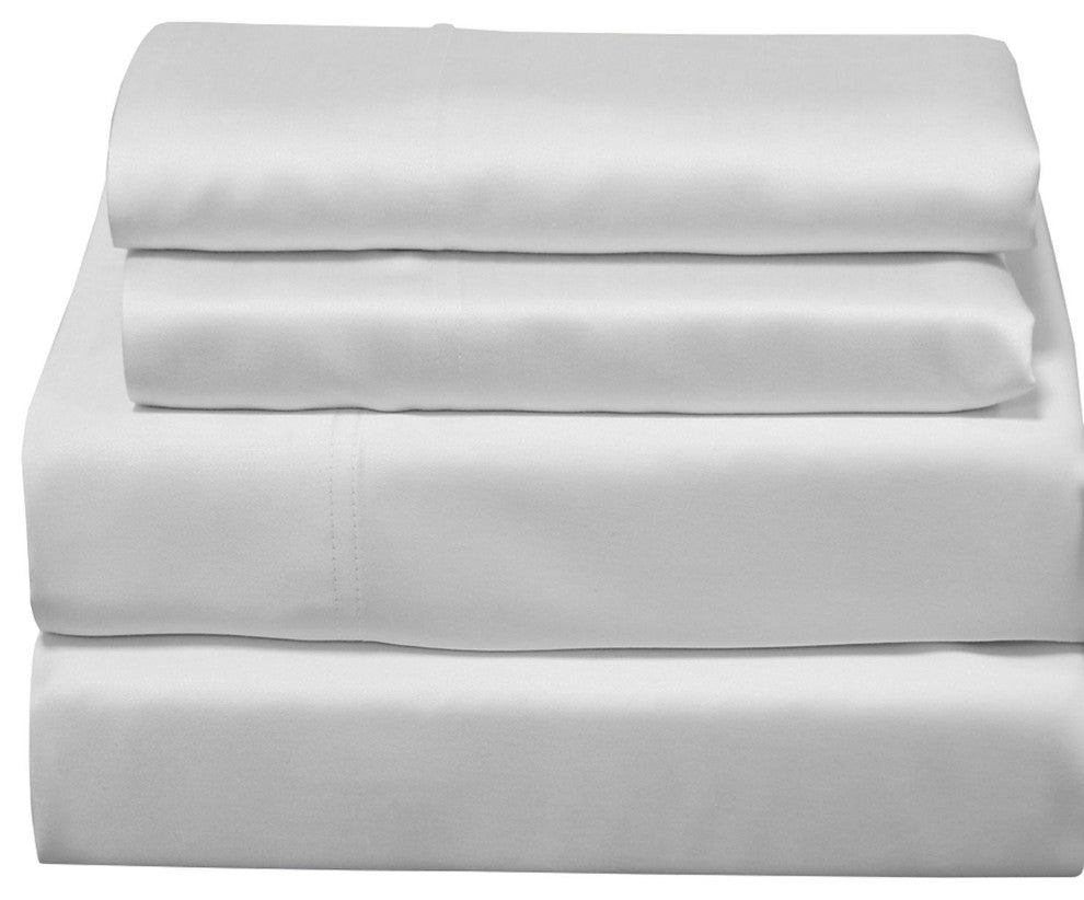 Silky Soft 100% Bamboo Sheet Set, 600 TC, White