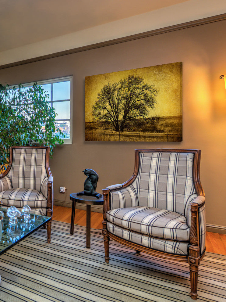 "Roadside Tree" Painting Print on Canvas by Malek