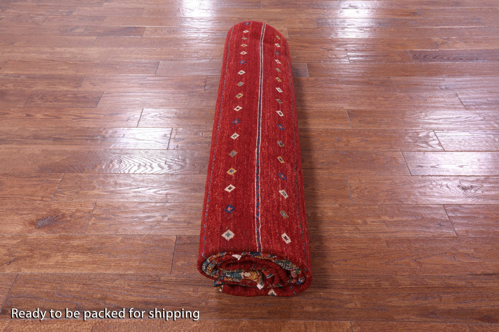 8' 0" X 9' 9" Hand-Knotted Khorjin Super Kazak Wool Rug Q10744
