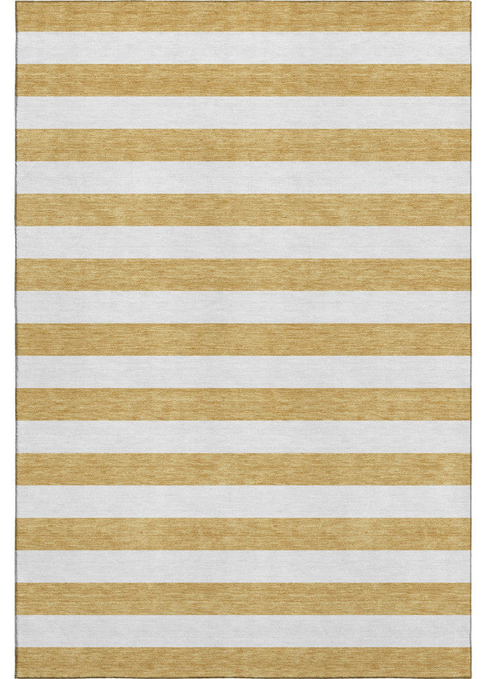 Premium Machine Washable Mayfield AMF528 Gold 2'6" x 3'10" Rug