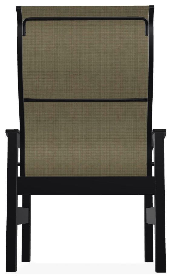 Leeward Sling Outdoor Armchair, Elevation Stone/Black