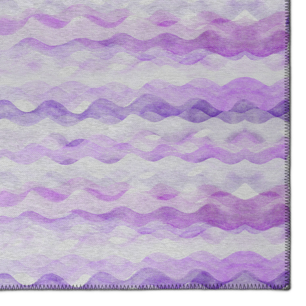 Dalyn Indoor/Outdoor Seabreeze SZ16 Violet Washable 8'x8' Round Rug