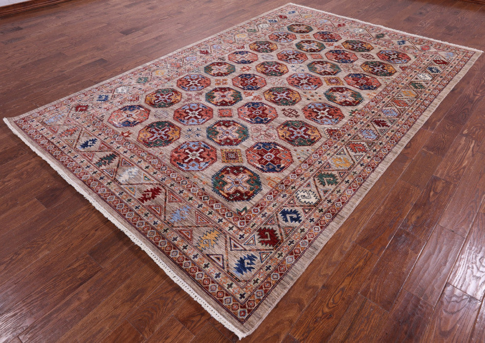 6' 9" X 10' 4" Bokhara Hand Knotted Wool Rug - Q12774