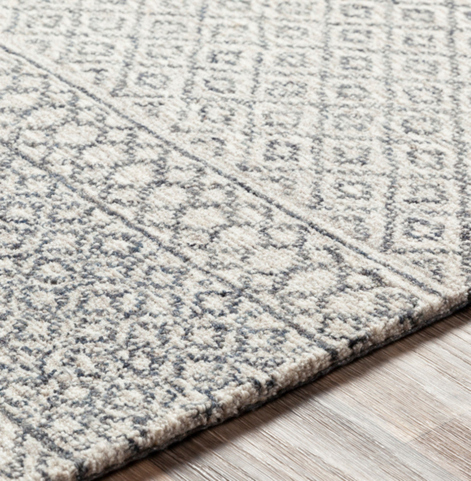 Surya Maroc MAR2301 Bohemian Area Rug, Teal, 9' x 12' Rectangle