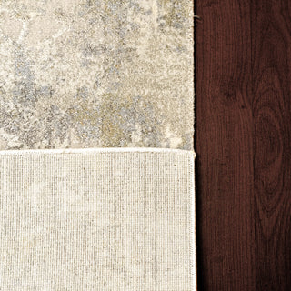 Castilla Cream And Silver Area Rug, 3.11'x5.7'
