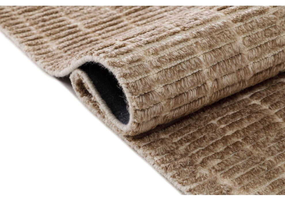 Creed Tufted Area Rug, Brown, 8'x10'
