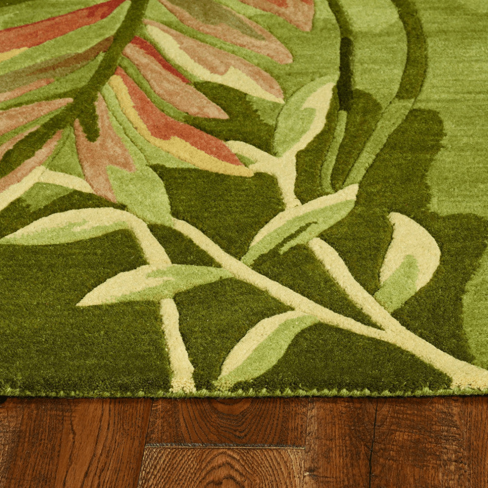 5' X 8'  Wool Multicol Or  Area Rug
