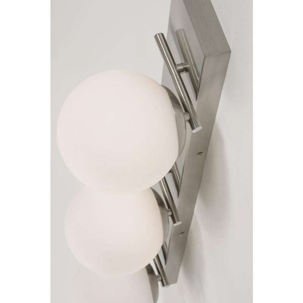Metropolitan 30" LED Vanity, Satin Nickel