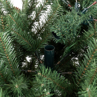 7' Pre-Lit Green Fir Artificial Christmas Tree With Lights