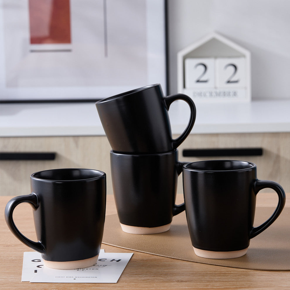 Stone Lain Jules Stoneware 32 Piece Dinnerware Set, Black
