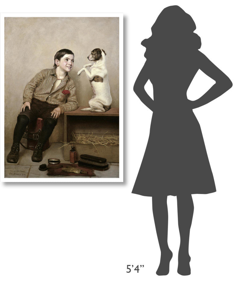 "Begging" Digital Paper Print by John George Brown, 31"x42"