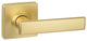 Cortina Passage Lever, Satin Brass