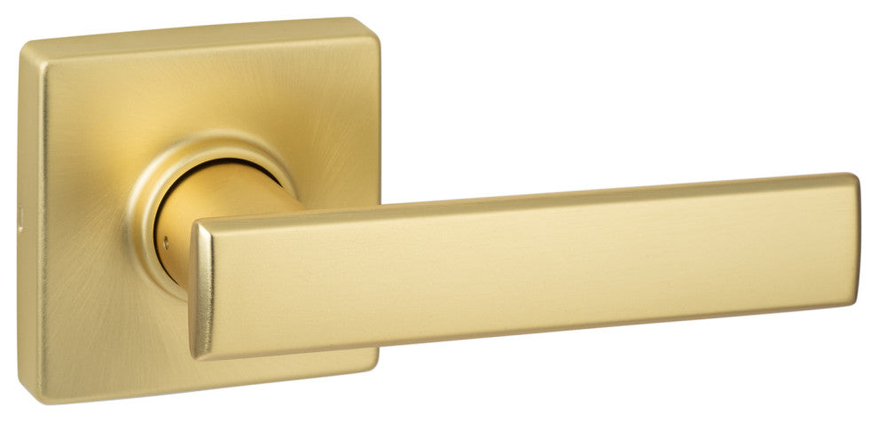 Cortina Passage Lever, Satin Brass