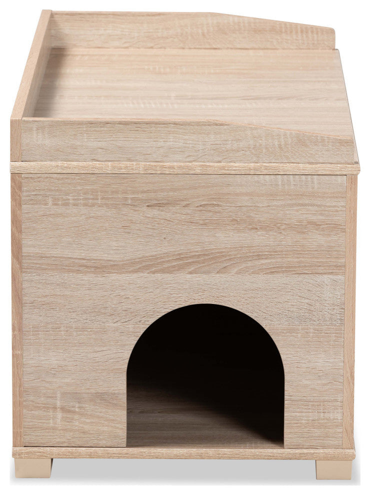 Yvette Modern Cat House, Oak