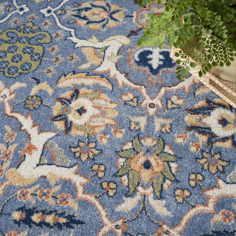 Nourison Allur 6'' x 9'' Light Blue Bohemian Indoor Area Rug
