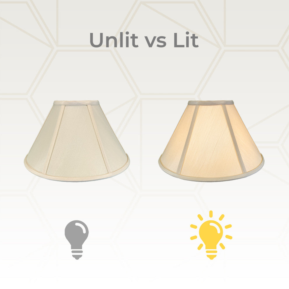 Royal Designs Coolie Empire Lamp Shade, Beige, 6x16x10, Single