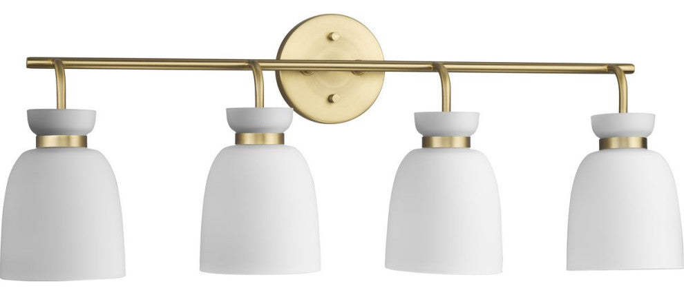 Lexie Collection Contemporary Vanity Light, Brushed Gold