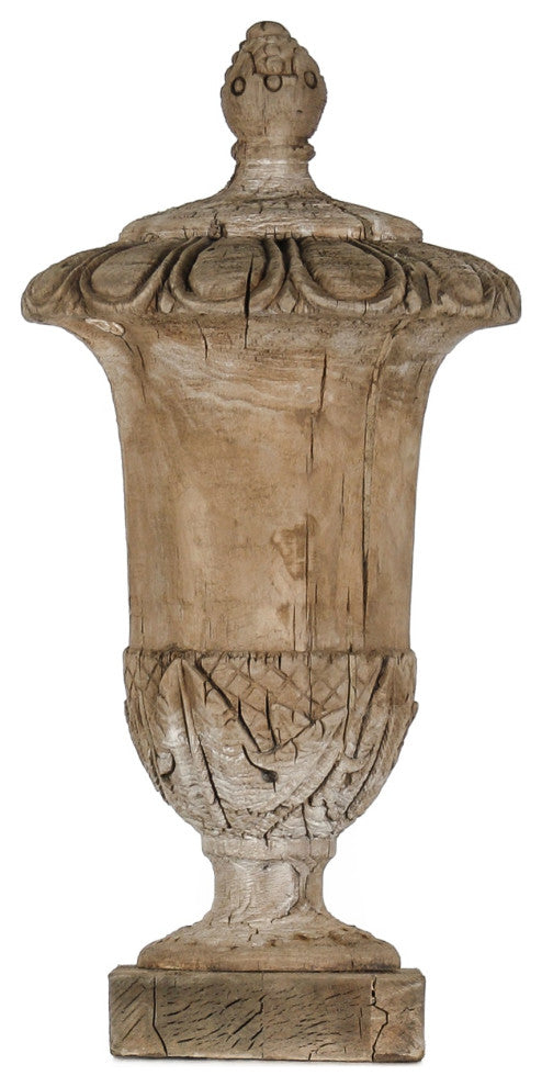 Wooden Finial Urn