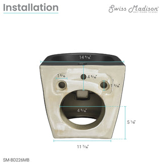 St. Tropez Wall Hung Bidet, Matte Black