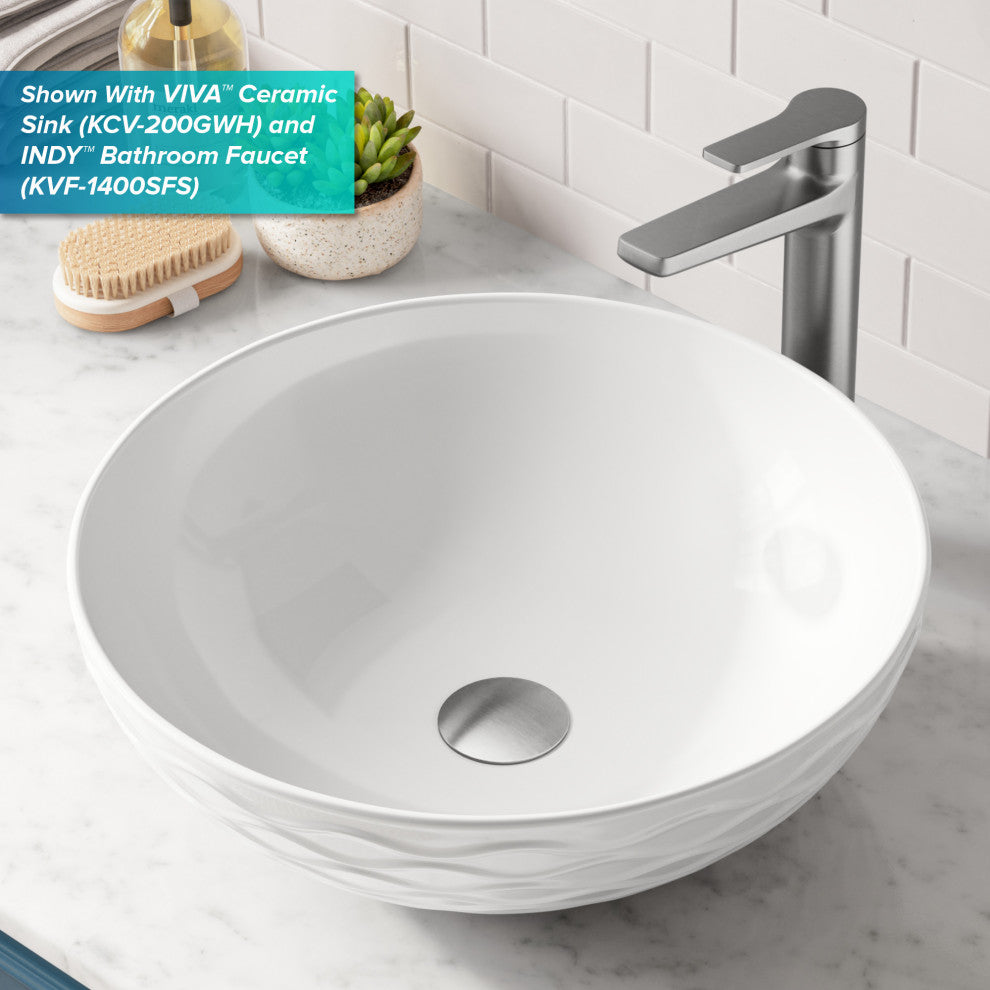 Pop Up Drain, Spot Free Stainless Steel