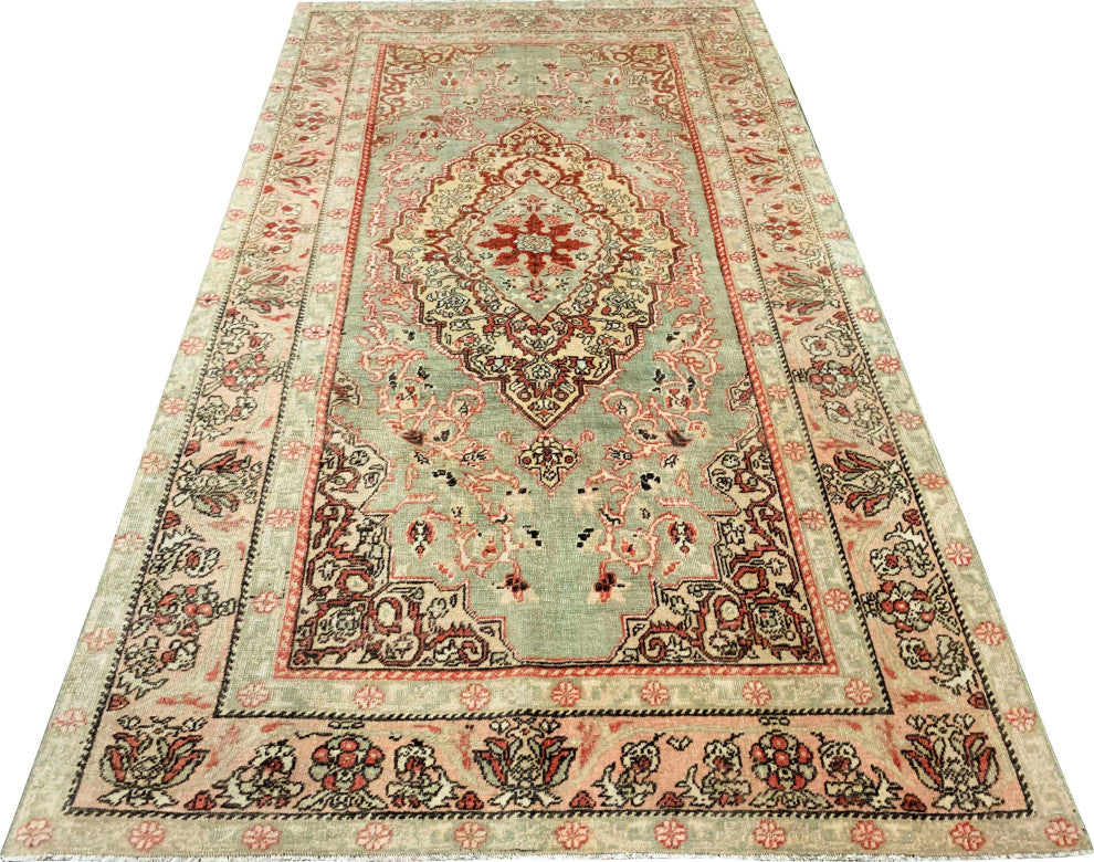 Vintage Oushak Rug, 4'2 X 6'11