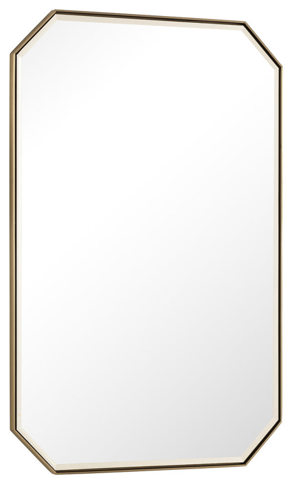 Rohe 24" Mirror, Champagne Brass