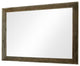 Rustic Mirror, Lighthouse Style Barnwood With Raised Edge, 36"x48"