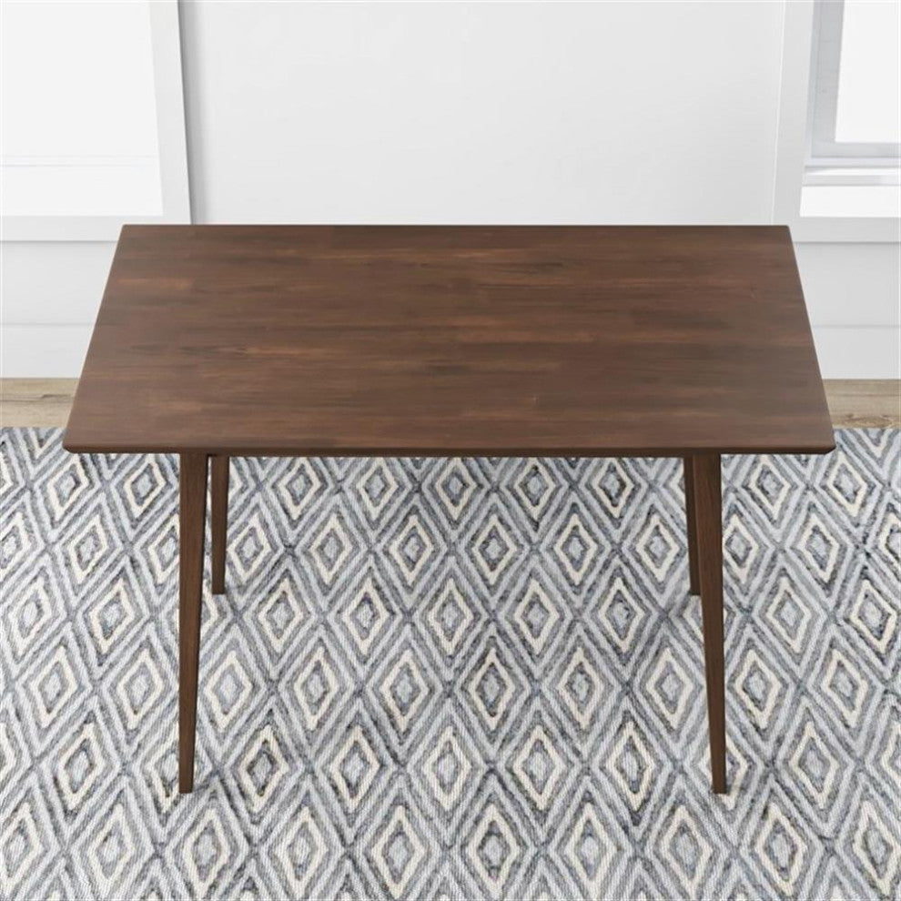 Verona Modern Style Solid Wood Walnut Rectangular Kitchen&Dining Room Table