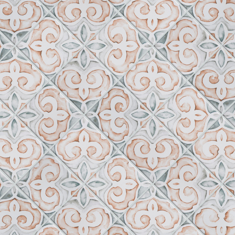 Saint Germain Chaud Deco Simone Porcelain Floor and Wall Tile