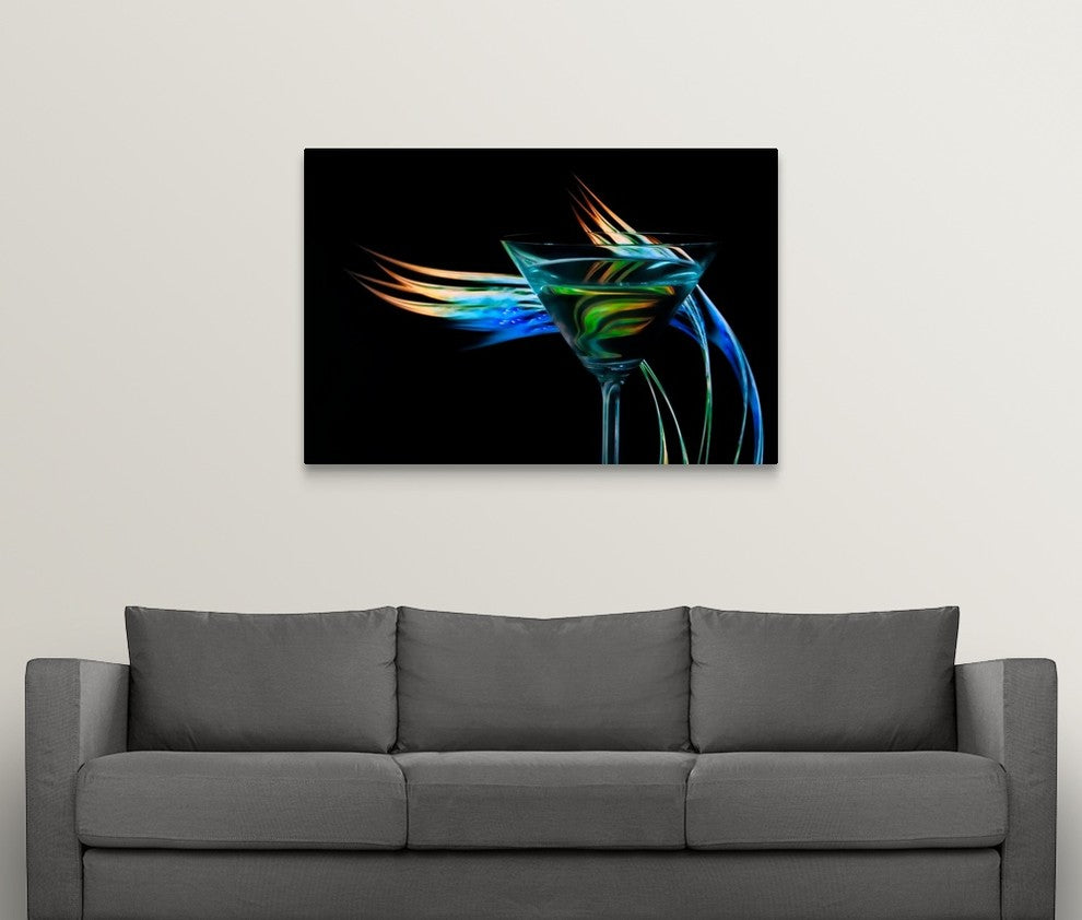 "The Bar at the End of the Universe III " Wrapped Canvas Art Print, 48"x32"x1.5"