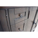 55" Double Vanity, Brown Ash Finish With Black Galaxy Top