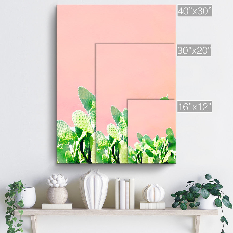 Ready2HangArt 'Heat Rise' Wrapped Canvas Succulent Wall Art, 30"x20"