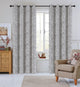 Jacquard Scroll Drapery Curtain Panels, Taupe, 50"x96", Set of 2