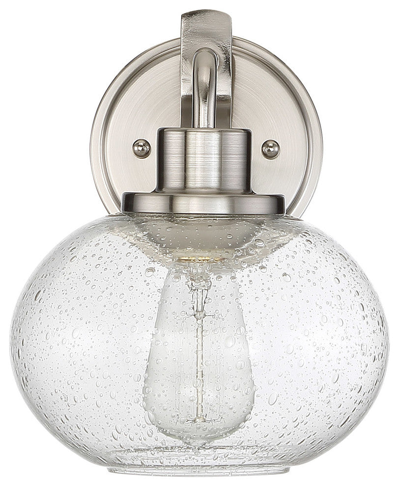 Quoizel TRG8701BN One Light Wall Sconce Trilogy Brushed Nickel