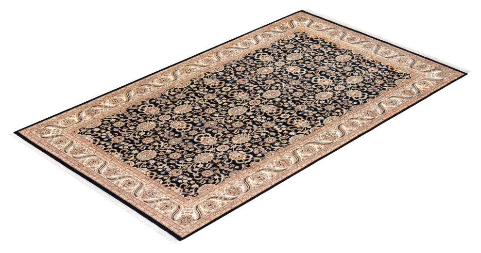 Mogul, One-of-a-Kind Hand-Knotted Area Rug Black, 5' 10 x 10' 3