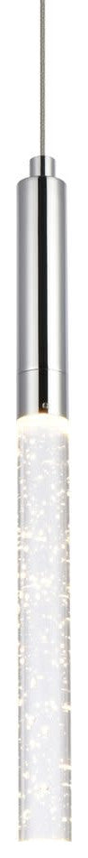 Elegant Lighting 5203D5 Ruelle 5"W LED Crystal Mini Pendant - Chrome