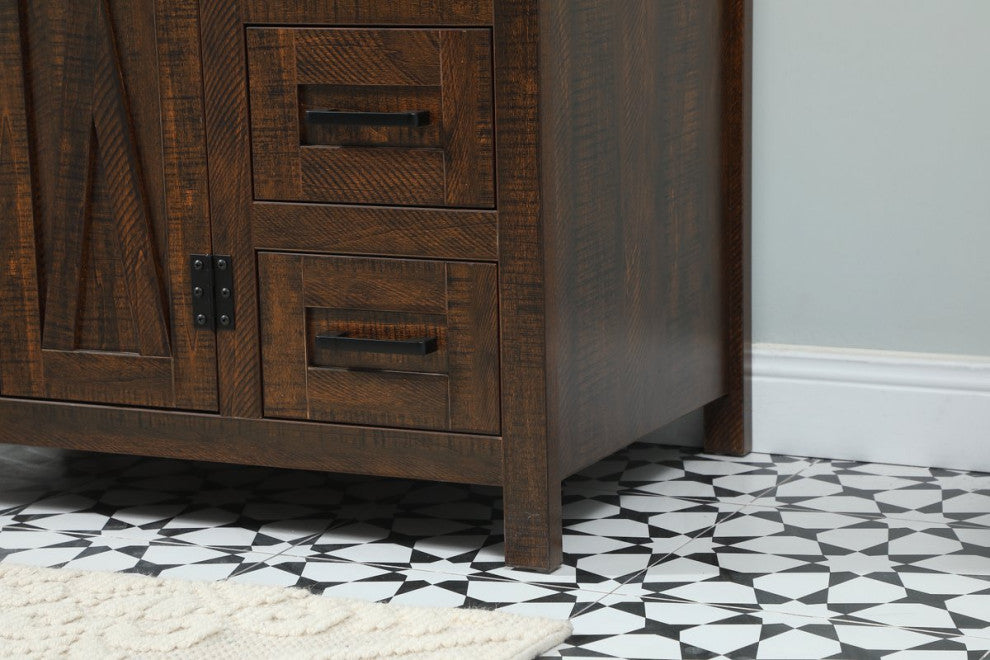 Home Living 19" Farmhouse Expresso-Light Bathroom Vanity