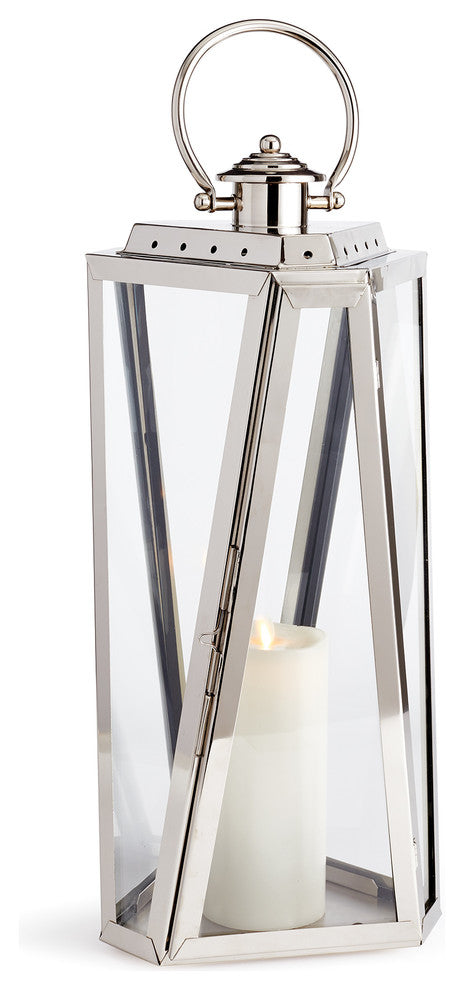 Adler Stainless Steel Outdoor Lantern, 22"