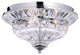April 3-light Crystal Flush Mount Chandelier