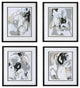Uttermost Tangled Threads Abstract Framed Prints, Set of 4